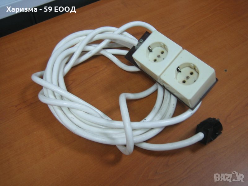 Ел разклонител с две гнезда, снимка 1