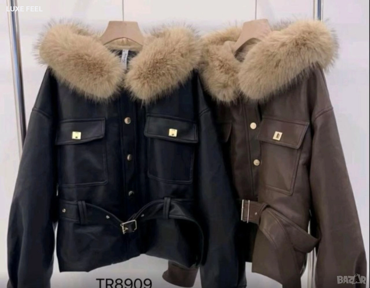 Дамски Къси  Кожени Якета ⚜️, снимка 1