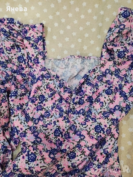 Дамска цветна рокличка , снимка 1