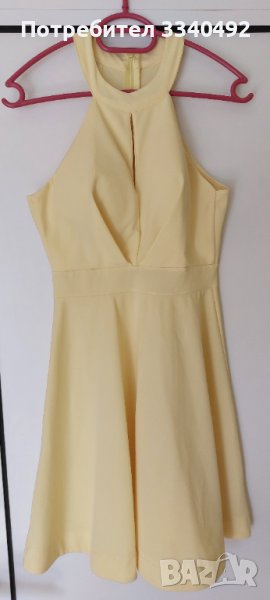 Къса жълта рокля , снимка 1
