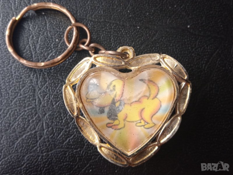 Ключодържател сърце с кученце, снимка 1