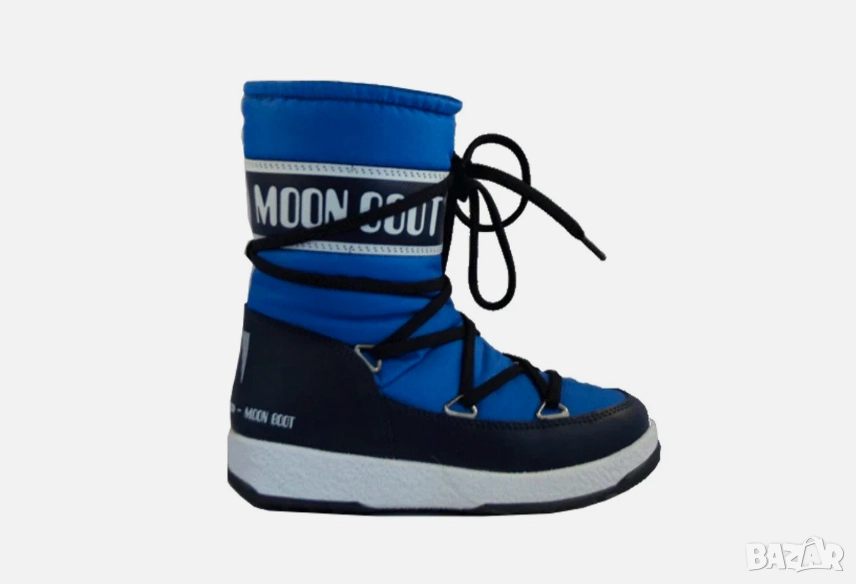 Moon Boot - Детски ботуши / обувки за сняг We Sport Mid Jr - Светлосиньо и тъмносиньо, снимка 1