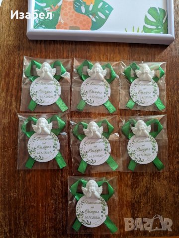 Украса за погача с жирафче в зелено , снимка 3 - Други - 43951617