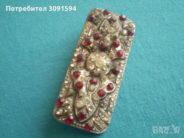  рядка Колекционерска антикварна   брошка, снимка 8 - Антикварни и старинни предмети - 37538022