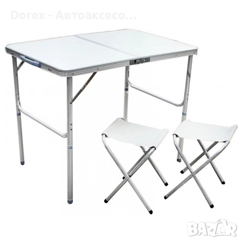 Маса за Къмпинг + 2 броя Столове - PA733, снимка 2 - Къмпинг мебели - 53590482