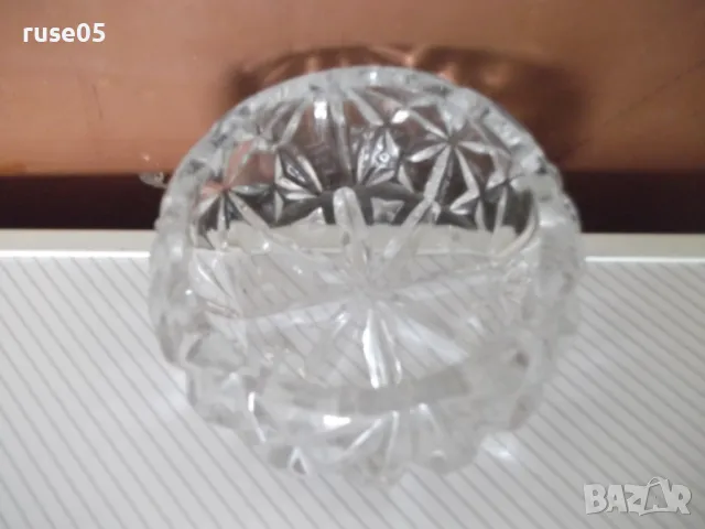 Пепелник стъклен имитационен кристал, снимка 2 - Части - 49036032