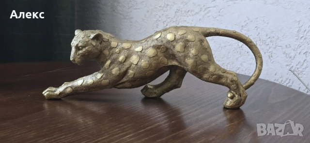 Качествена фигура– леопард, Италия!, снимка 5 - Антикварни и старинни предмети - 52020266