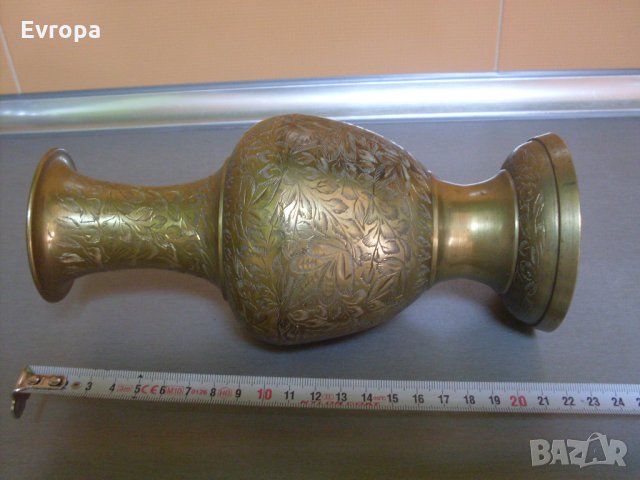 Бронзова ваза "Индия"., снимка 5 - Други ценни предмети - 26628761