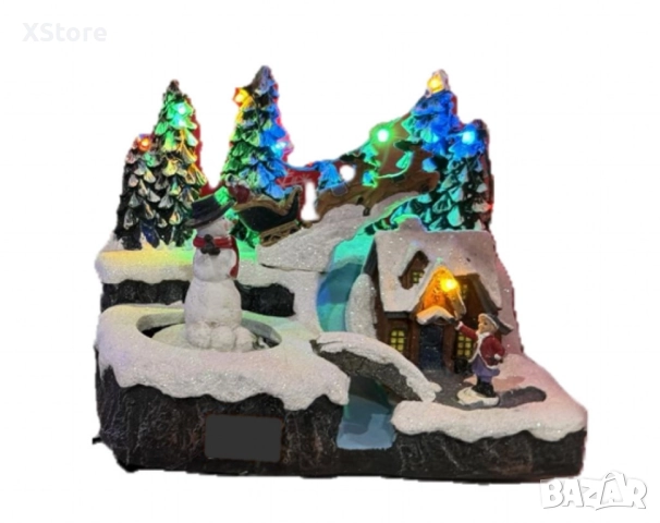 Вълшебна Коледна сцена - нежен чар и празнично вълшебство, снимка 2 - Декорация за дома - 52441024