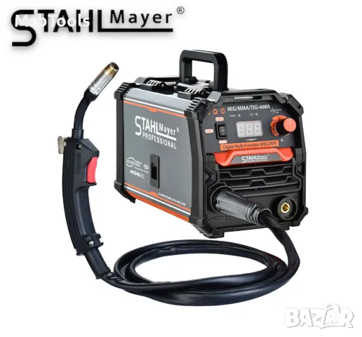 Телоподаващ апарат MIG, MAG, MMA за заваряване без газ 400А STAHLMAYER-Pro, снимка 2 - Други инструменти - 48021241