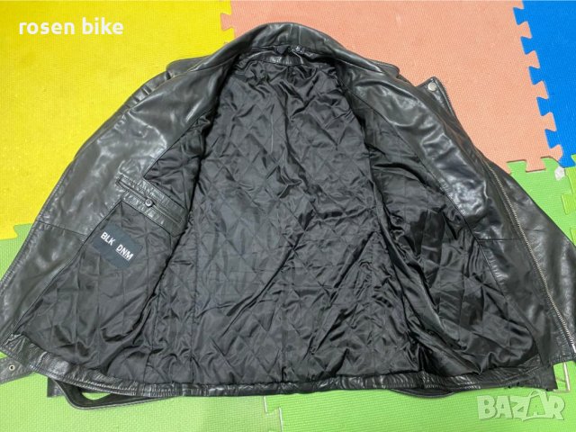 ''BLK DNM Leather Biker Jacket''оригинално кожено яке М размер, снимка 2 - Якета - 38498146
