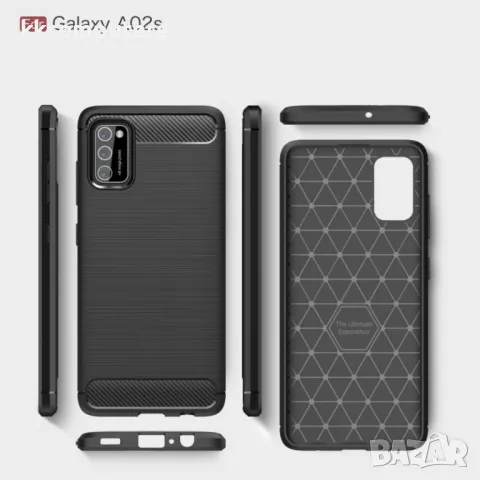 Samsung Galaxy A02s Удароустойчив Carbon Fiber Калъф и Протектор, снимка 9 - Калъфи, кейсове - 48612139