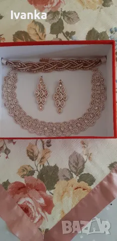 Дамско Колие Обеци и Гривна , снимка 13 - Бижутерийни комплекти - 49821090