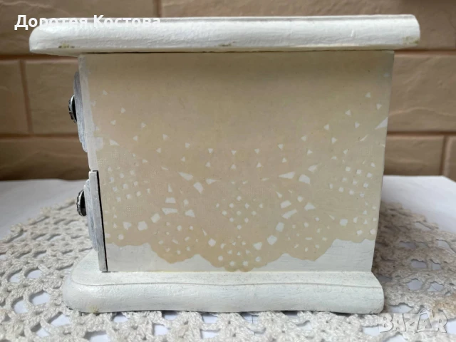 Красива кутия за бижута от Англия, снимка 6 - Антикварни и старинни предмети - 51277209