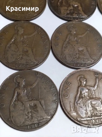 ONE PENNY 1903-1948 г.18 бр, снимка 9 - Нумизматика и бонистика - 51138290