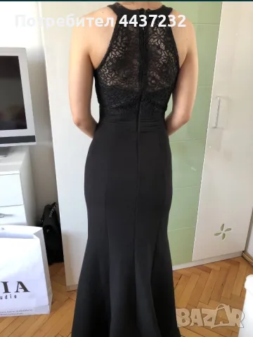 Черна рокля, снимка 4 - Рокли - 49786214
