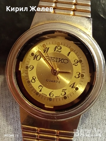 Марков оригинален дамски часовник SEIKO QUARTZ JAPAN стилен дизайн 28496, снимка 3 - Дамски - 53484095
