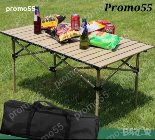 Туристическа сгъваема маса в сак 120х55х50см., снимка 10 - Къмпинг мебели - 49261857