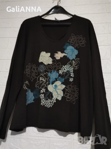 СТРАХОТНА БЛУЗА С ЦВЕТЯ 2XL-3XL, снимка 5 - Туники - 40371998