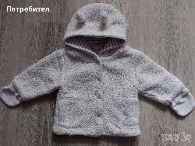 Бебешко палтенце с качулка-62, снимка 1