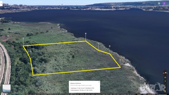 FIRST LINE! Large plot of land on the shore of Varna Lake 11237 m2, снимка 2 - Парцели - 27391997