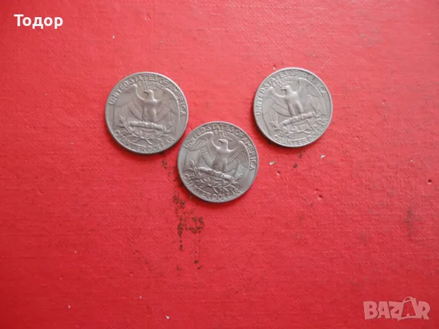 Четвърт долар САЩ Лот американски монети 7, снимка 7 - Нумизматика и бонистика - 48431815