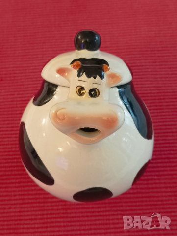 Керамична каничка за мляко,Крава. , снимка 3 - Антикварни и старинни предмети - 44876470