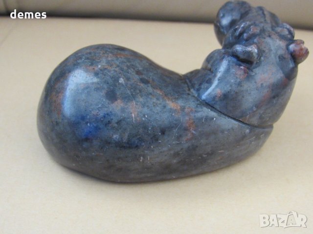  Легнал хипопотам от сапунен камък, с нова, по-ниска цена, снимка 7 - Декорация за дома - 32480858