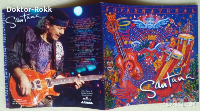 Santana – Supernatural (1999, CD), снимка 4 - CD дискове - 40848785
