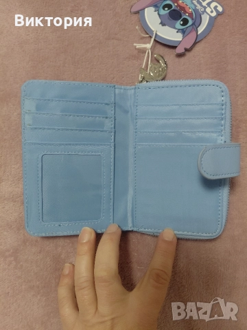 Портмоне Стич / Дамско розово, снимка 3 - Портфейли, портмонета - 50838308