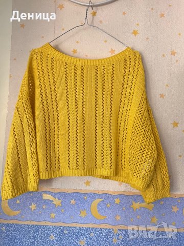 Тънък жълт пуловер , снимка 1