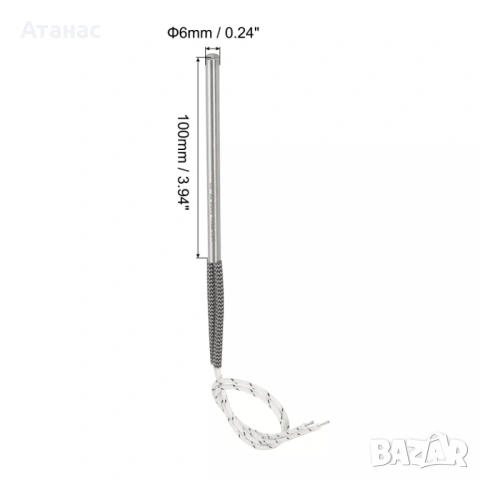 Патронен нагревател 200W за инкубатор и други приложения, снимка 2 - За птици - 53413469