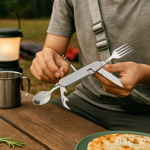 Мултифункционално ножче 6 в 1 – Всичко, от което се нуждаеш на открито, снимка 5 - Други - 51947620