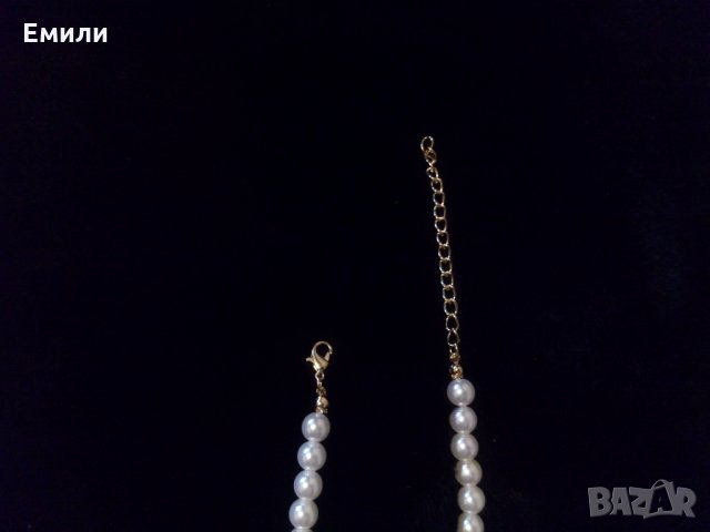 Колие с перли и висулка "Angel", снимка 7 - Колиета, медальони, синджири - 35118502