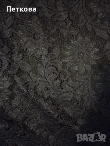 Нова черна дантелена рокля с ръкави , снимка 4 - Рокли - 50329547