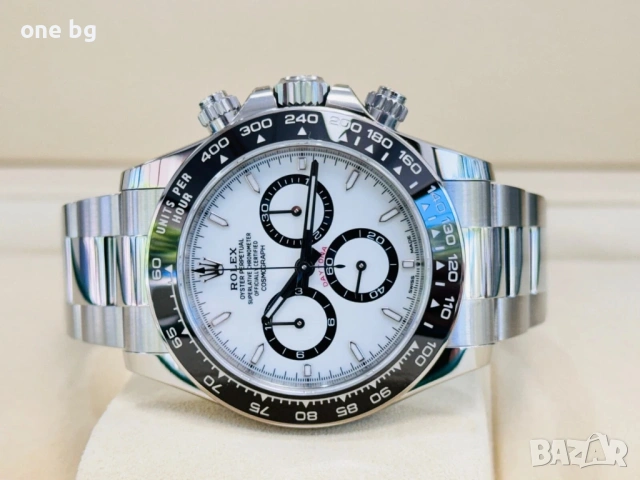 Rolex Daytona silver white Panda , снимка 5 - Луксозни - 53207254