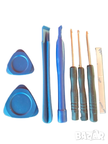 Комплект инструменти за ремонт на дисплей на смартфон и таблет, 7 части