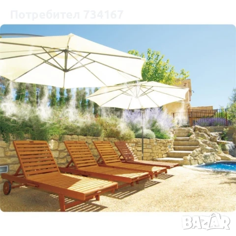 Охлаждаща система с водна мъгла, за двор, тераса, веранди – 10, 15 и 20м., снимка 3 - Други - 50497307