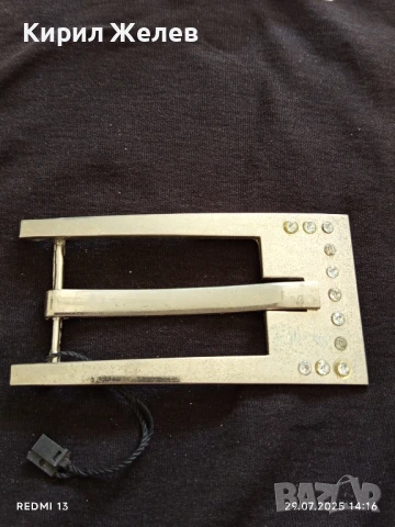 КАТАРАМА за КОЛАН МЕТАЛНА СРЕБРИСТ ЦВЯТ с КРИСТАЛИ 10170