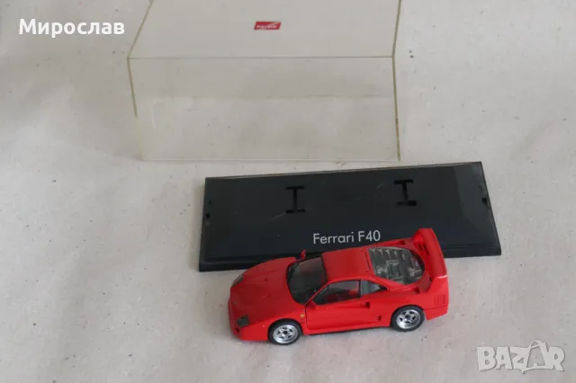 1:43 HERPA FERRARI F 40 КОЛИЧКА МОДЕЛ ИГРАЧКА, снимка 6 - Колекции - 49411708