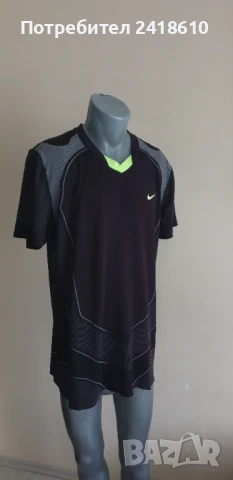 Nike Knit Rafa Nadal US Open 2010 Final Mens Size L / XL  ОРИГИНАЛ! Мъжка Тениска !, снимка 4 - Тениски - 50463430