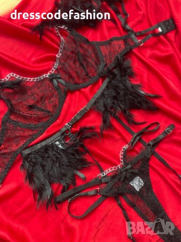 Дамски комплект бельо от три части , снимка 7 - Бельо - 40767257