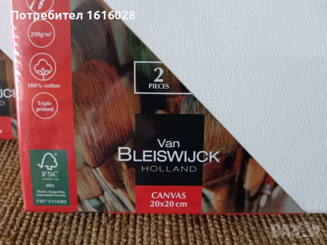 VAN BLEISWIJCK - Комплект от 2 броя Платна за рисуване.Стативи., снимка 6 - Картини - 44982757