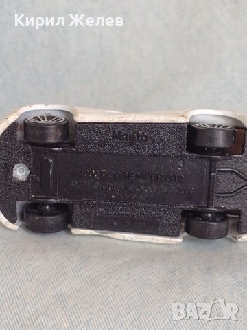 Метална количка DODGE VIPER MADE IN CHINA класика за КОЛЕКЦИЯ 37537, снимка 8 - Колекции - 40694266