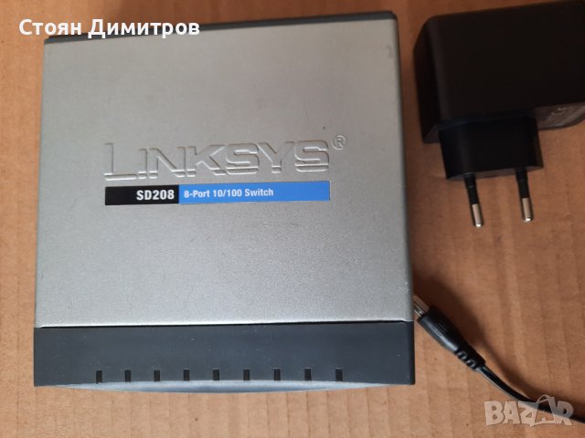 Cisco Linksys SD208 8 Port switch 10/100Mbit метален, снимка 1 - Суичове - 40638266