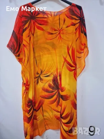Дамска плажна туника с изкусителни принтове, снимка 10 - Туники - 49411411