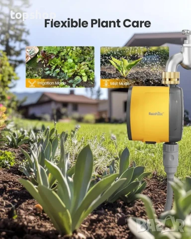 НОВ RAINPOINT WiFi таймер за поливане - TTV103WRF месингов входен разпръсквач..., снимка 8 - Друга електроника - 50529442