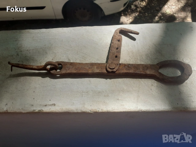 Старо ковано резе мандало за порта, снимка 2 - Антикварни и старинни предмети - 53277175