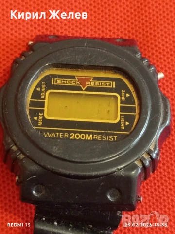 Винтидж електтронен часовник ретро модел рядък за КОЛЕКЦИЯ ДЕКОРАЦИЯ 51727, снимка 5 - Мъжки - 53594063