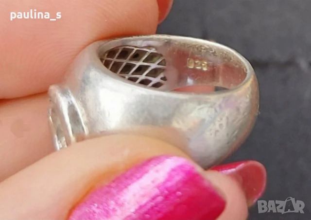 Два различни броя / Масивен сребърен пръстен проба 925 и Житен клас , снимка 18 - Пръстени - 44252740